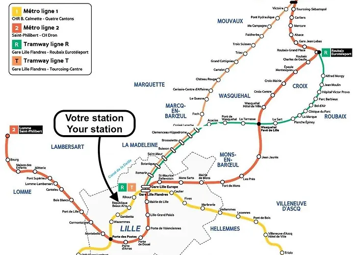 Apartment Centre - Superb Equipped Studio! Lille